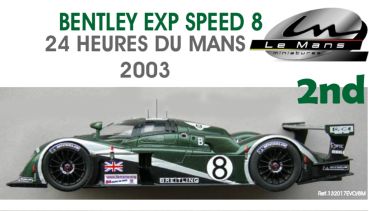 LM132017EVO-8M LE MANS MINIATURES Speed 8 Le Mans 2003 No. 8 High Detail Resin Collectors Edition