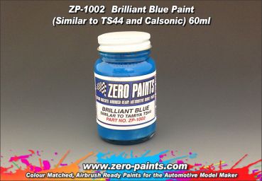 ZEROPAINTS ZP-1002 Brilliant Blue Paint (Vergleichbar mit Tamiya Farbton TS44) 60ml