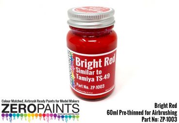 ZEROPAINTS ZP-1003 Bright Red Paint (Vergleichbar mit TS49) 60ml