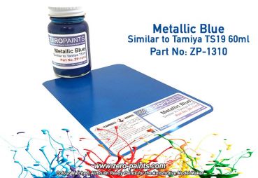 ZEROPAINTS ZP-1310 Metallic Blue Paint (Vergleichbar mit Tamiya TS19) 60ml