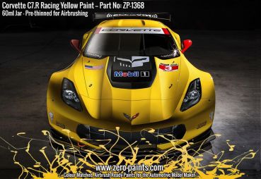 ZEROPAINTS ZP-1368 Corvette C7.R Racing Yellow Paint 60ml