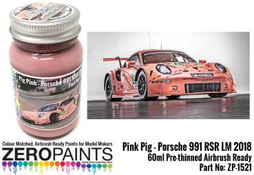 ZEROPAINTS ZP-1521 Pink "SAU" Porsche 991 RSR Le Mans 2018 Farbe 60ml