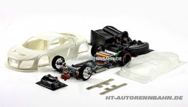 SC7044RC Scaleauto 1:24 R8 LMS Full Racing RC Competition White Kit m.GT3 Fahrwerk