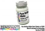 ZEROPAINTS ZP-1026 Pure Brilliant White Paint (Vergleichbar mit Tamiya Farbton TS26) 60ml
