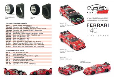 Preview: RS0097 RevoSlot 1:32 Fahrzeug F40 GT1 TAISAN No. 40 All Japan GT Championship Fuji 1994