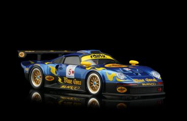 Preview: RS0103 Revo Slot 1:32 Fahrzeug Porsche 911 GT1 No.5 Blue Coral-Slick Revoslot Slotcar