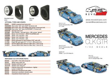 RS0113 Twinpack Limited Edition RevoSlot 1:32 Fahrzeug Mercedes CLK GTR No.11 und No.12 Original