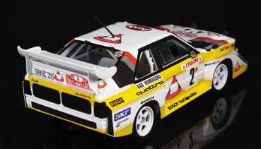 Preview: BEEMAX BE24017 1:24 Standmodellbausatz Audi Quattro S1 HB Team Audi Rallye Monte Carlo 1986 #2