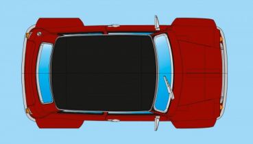BRM 1:24 Fahrzeug Mini Cooper Red Black Roof Edition, BRM097 NEUHEIT