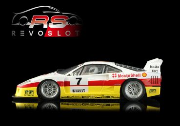 Preview: RS0227 Revo Slot 1:32 Fahrzeug Ferrari F40 LM Monte Shell Revoslot Slotcar