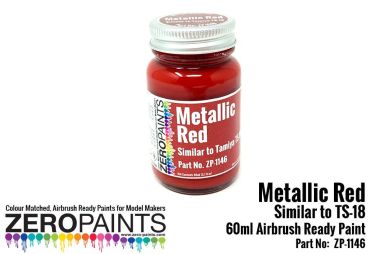 ZEROPAINTS ZP-1146 Metallic Red Paint (Similar to TS18) 60ml