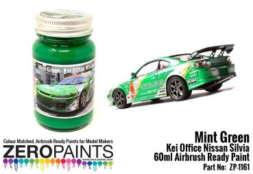ZEROPAINTS ZP-1161 Green Paint for KEI Office S15 Silvia 60ml
