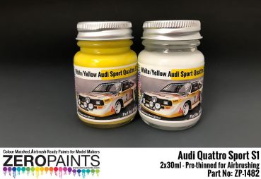 ZEROPAINTS ZP-1482 Audi Quattro Sport S1 Paint Set 2x30ml