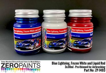 ZEROPAINTS ZP-1493 Ford GT 2018 - Paint Set 3x30ml