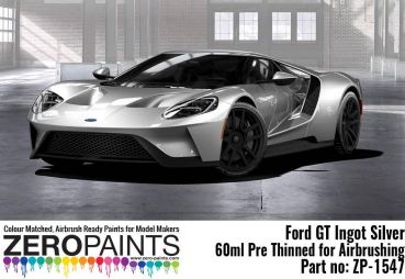 ZEROPAINTS ZP-1547 Ford GT Ingot Silver Paint 60ml