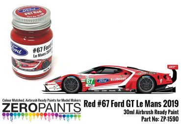 ZEROPAINTS ZP-1590 Ford GT Le Mans #67 Red Paint 30ml