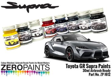 Preview: ZP-1612 ZEROPAINTS Toyota GR Supra Wasabi Concept Green or Matt Storm Grey Paint 30ml