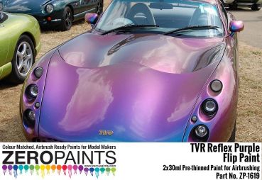 Preview: ZEROPAINTS ZP-1619 TVR Reflex Purple Flip Paint 2x30ml (Limited Edition Colour)