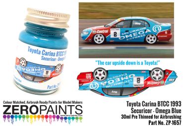 ZEROPAINTS ZP-1657 Toyota Carina BTCC 1993 Securicor - Omega Blue - 30ml