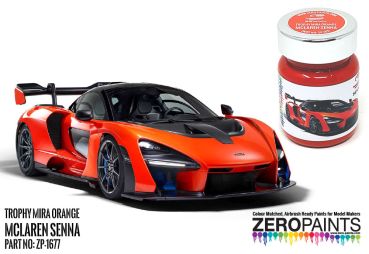 ZEROPAINTS ZP-1677 Senna McLaren Trophy Mira Orange Paint 60ml