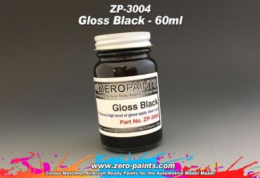 ZEROPAINTS ZP-3004 Gloss Black Paint (Schwarz glänzend) 60ml