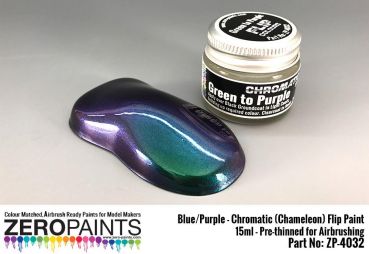 ZEROPAINTS ZP-4032 Green/Purple - Chromatic (Chameleon) Flip Paint 15ml