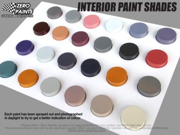 Preview: ZEROPAINTS ZP-4100 Cream ZP-4124 Interior Paints - 60ml