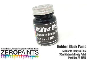 ZEROPAINTS ZP-7185 Gummischwarz (Rubber Black Paint) 30ml - ähnlich Tamiya XF-85