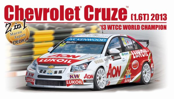 NuNu NUN24022 Standmodellbausatz 1:24 NUNU Cruze 1.6T WTCC 2013 No. 12 Macau & Japan