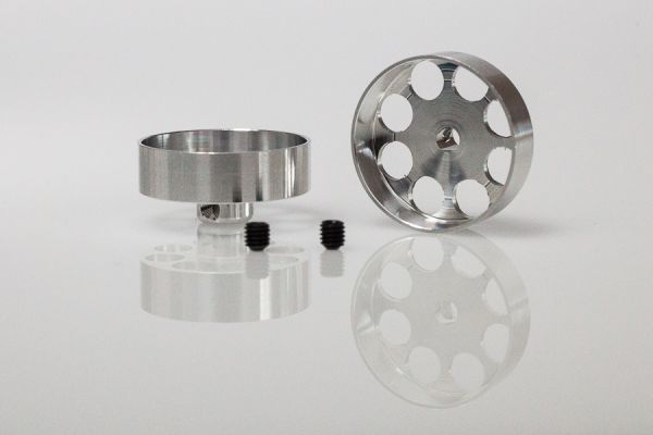 SG812106 Sigma 8-Loch Alufelge ProRacing-2 Ø21x6mm f.Ø3mm Aluminium Flachhump mit Innensechskant für Moosgummireifen