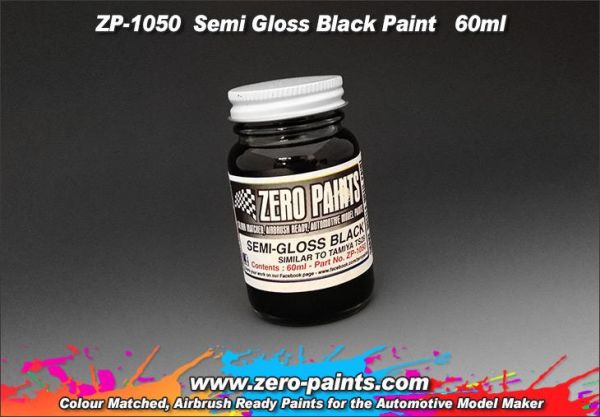 ZEROPAINTS ZP-1050 Semi Gloss Black Paint 60ml