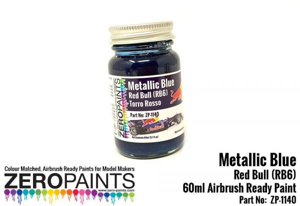 ZEROPAINTS ZP-1140 Metallic Blue Paint (ähnlich Red Bull RB6 Torro Rosso) 60ml