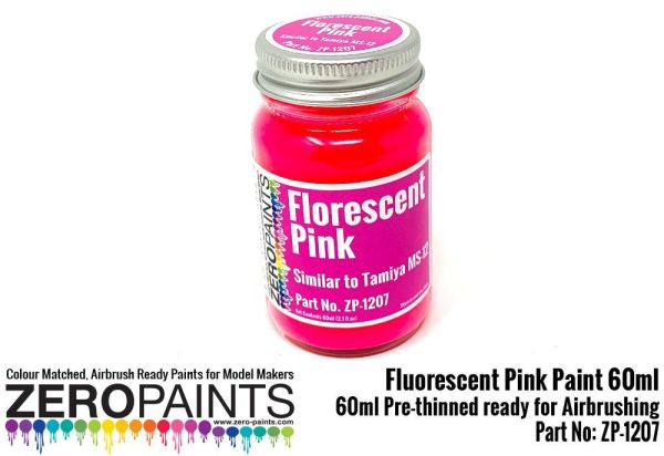 ZEROPAINTS ZP-1207 Fluorescent Pink Paint 60ml