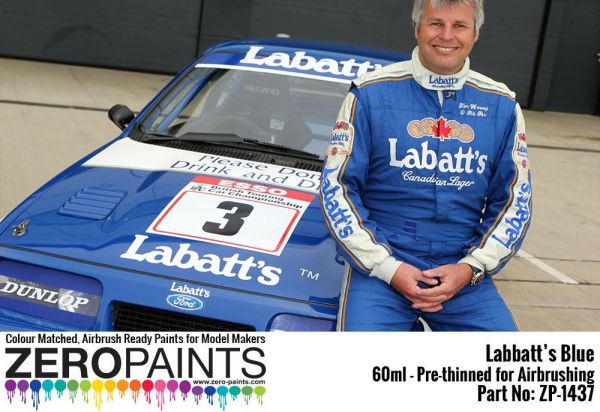 ZEROPAINTS ZP-1437 Labatt's Blue Paint 60ml (BMW M3, Ford Sierra RS500 Cosworth)