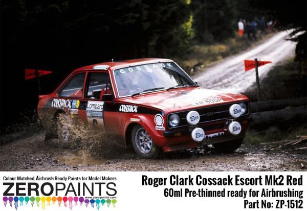 ZEROPAINTS ZP-1512 Roger Clark Cossack Escort Mk2 Red Paint 60ml