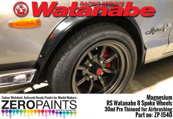 ZEROPAINTS ZP-1540 Magnesium Paint for RS Watanabe 8 Spoke Wheels 30ml