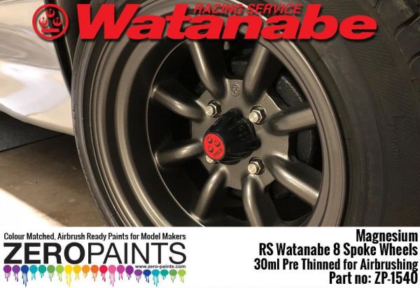 ZEROPAINTS ZP-1540 Magnesium Paint for RS Watanabe 8 Spoke Wheels 30ml