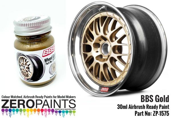 ZEROPAINTS ZP-1575 BBS Wheel Gold Paint 30ml