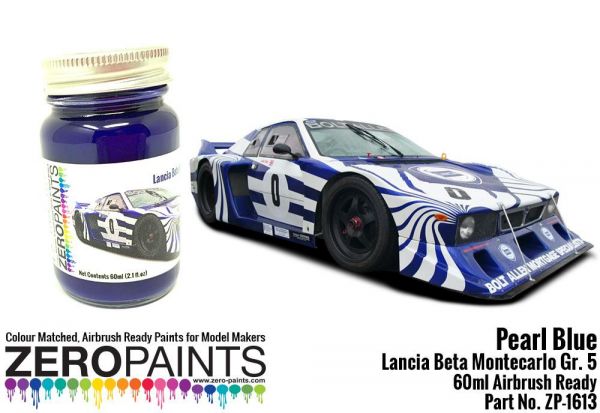 ZEROPAINTS ZP-1613 Lancia Beta Montecarlo Gr. 5 Pearl Blue Paint 60ml