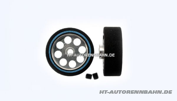 Scaleauto, Räder HardComp Ø22,5x8mm f.Ø3mm Moosgummi hart m.Ø17mm Alufelge u.Innensechskant, 2718P