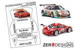 ZEROPAINTS ZD-WM-0028 Porsche 911 GT3 Pre Cut Window Painting Masks (Fujimi 1:24)