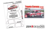 ZEROPAINTS ZD-WM-0039 1:24 Toyota Corona ST191 Pre Cut Window Painting Masks (Beemax)