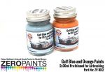 ZEROPAINTS ZP-1012 Gulf Blue and Orange Paints 2x30ml