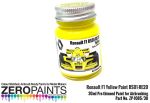 ZEROPAINTS ZP-1085 Renault F1 Yellow Paint RS01-RE20 60ml