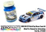 ZEROPAINTS ZP-1643 BMW M6 GT3 World Cup Macau Team Aai Blue Paint 30ml