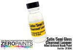 ZEROPAINTS ZP-3041, Semi Gloss (Satin) Finish - einkomponentiges Seidenmattes Klarlacksystem 60ml (Pre-Thinned for Airbrushing)